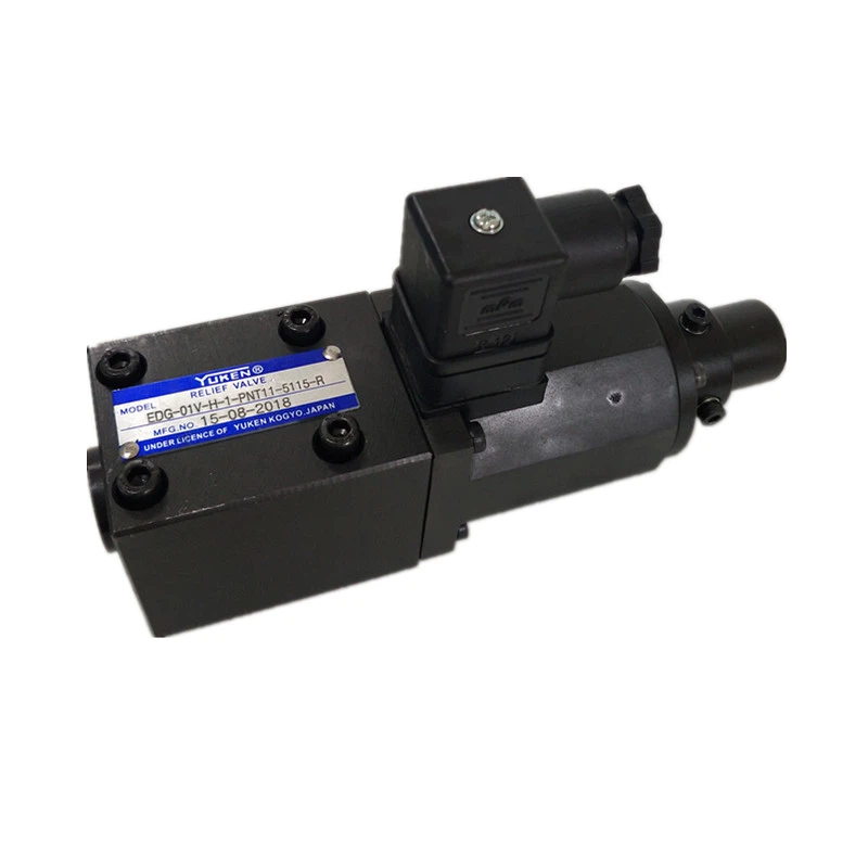 Yuken EDG-01V-H-1-PNT11-5115-R Injap Hidraulik Berkadar Solenoid Injap